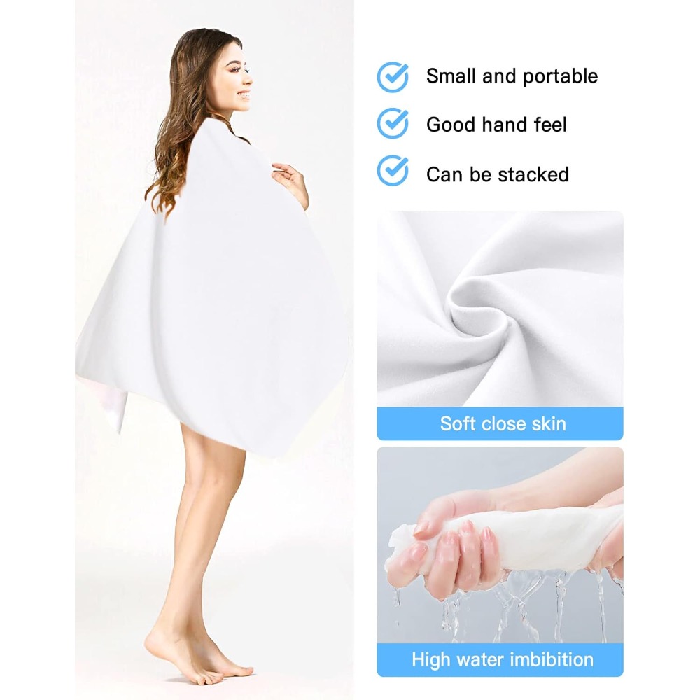 1pc Beach Towel Pure White Tow - Spa Towel ulasan dan harga