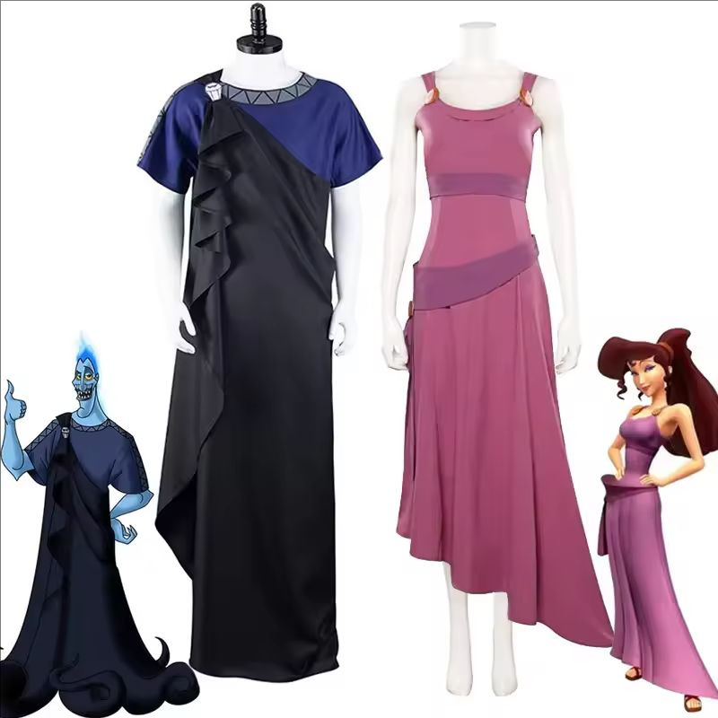 Hercules Megara Hades Cosplay  - Bathrobe ulasan dan harga