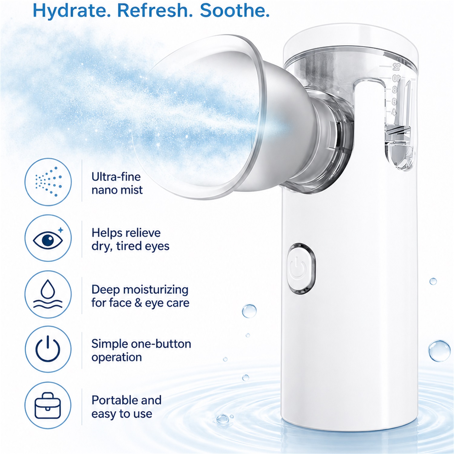 Nano Spray Eye Massage Instrum - Face Steamer ulasan dan harga