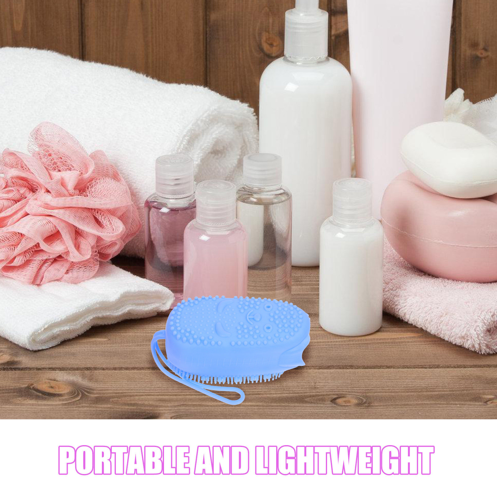 3Pcs Silicone Body Scrubber Du - Body Brush ulasan dan harga