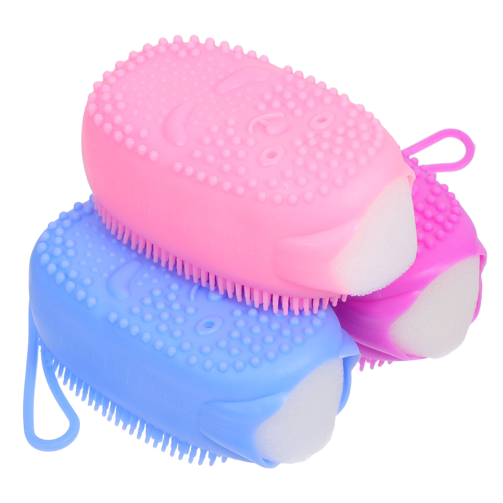 3Pcs Silicone Body Scrubber Du - Body Brush ulasan dan harga