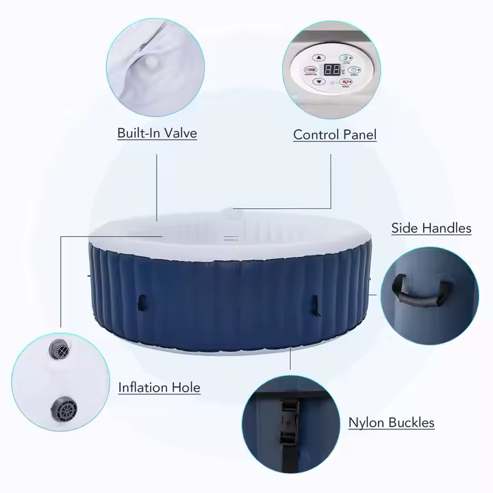 Outdoor Use 6 Person Round Inf - Hot Tub ulasan dan harga