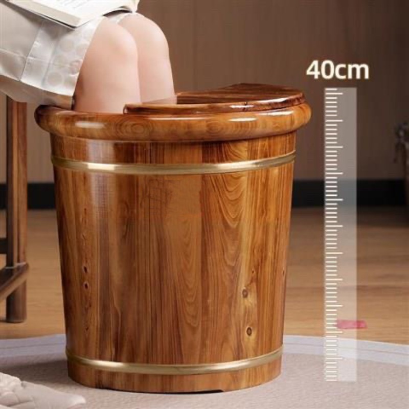 Wooden Foot Soaking Bucket, So - Spa Massager ulasan dan harga