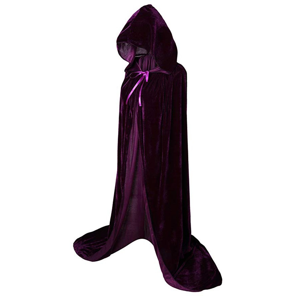 Halloween Cloaks Gothic Hooded - Bathrobe ulasan dan harga