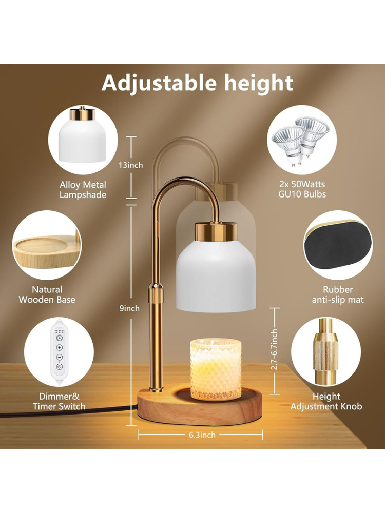24H Timer Dimmable Candle Wax  - Wax Warmer ulasan dan harga